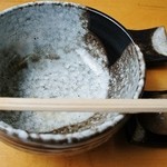 そば処 平石亭 - 「完飲＆完食⇒失礼な画像ですが；」です(10/14UP)