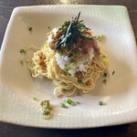 blanc cotta - 地鶏タタキと山芋の冷製スパゲッティ(1,500円)