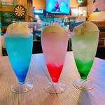 Colored cream soda