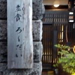 外観：この看板を探すのに苦労しました。