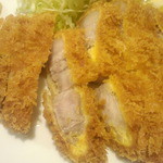 特ロースの断面