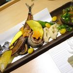 桜や - さんま唐揚と揚やさいぽん酢