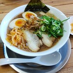 Morimoto Ramen Dou - 味たま入りらぁめん740円☆卓上薬味全部のせ☆5/21