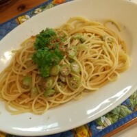 ラ･スコリエーラ - マグロのからすみとオクラのパスタ