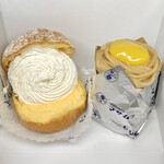 マサムラ - スイス風シュークリーム(¥260) モンブラン(¥380)