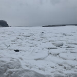 波飛沫 - 流氷に覆われた海