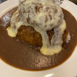 いずみバーグ - ハンバーグカレーチーズトッピング