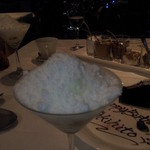 リストランテ･ヒロ チェントロ 丸ビル店 - ローズの何かを液体窒素でなんやかんやしたもの。正直これだけは美味しくなかった。