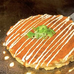 Super spicy Okonomiyaki "Karaou" introduced on TV and newspapers