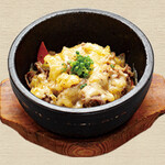 Cheese bulgogi stone grilled bibimbap