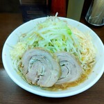 ラーメン二郎 - トロロ 小ラーメン 麺少なめ ヤサイニンニク