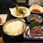 香海 - イワシ定食と単品のイワシなめろう(1200円＋700円)
