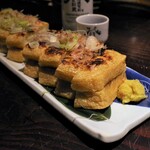 いかの墨 - 栃尾ジャンボ油揚げ