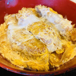 きらく - ミニ丼はカツ丼をチョイス