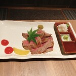 天ぷら と 海鮮 個室居酒屋 天場 - サーロインステーキ