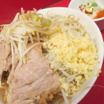 ラーメン二郎 - ラーメン小＋ニンニク多め＋白ネギ