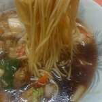 千勝亭 - 広東麺半チャーハンセット 830円