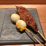 とり茶太郎 - つくね & うずらの卵