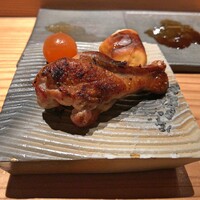 とり茶太郎 - 燻製盛り合わせ（ほろほろ鳥 手羽元 + 比内地鶏 きんかん + チーズ）