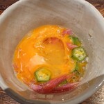 鳥茂 - ごめんなさい 先に 箸付けてしまいました。
      ミョウガの酢の物。
      