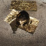 鳥茂 - キャビア おにぎり。