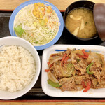 Matsuya - 青椒肉絲定食