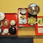 一乗院 - 朝食：一の膳、二の膳