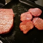 京橋 松蘭 - サーロイン・塩、タン・塩