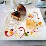 アルチザン・パティシエ・イタバシ - 絹のフロマージュと「くり」の盛り合せ