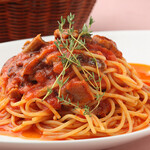ルピナス - ウナギとトマトのスパゲッティ