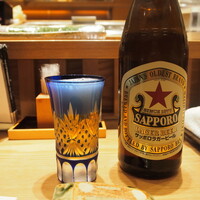 柳橋きたろう場内 - 瓶ビール