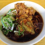 一〇そば - ゲソ天＋アスパラベーコン