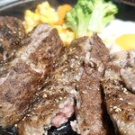 いきなりステーキ - 卵付きハンバーグステーキ@¥1155