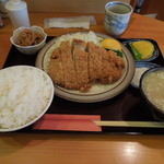 とんかつあおば - ロースかつ（大）定食