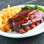 baby back ribs and fries