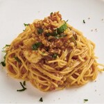 Scallop tomato ragu pasta