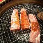 Honkaku Yakiniku Chifaja - チファジャ 北野白梅町店の超得々コース1980円のスーパーカルビ（12.09）