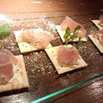 cafe-ter@ - 生ハムのせカナッペ