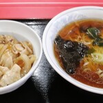 中華料理大連 - ラーメン＋肉あんかけ丼