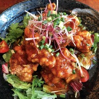 杏梨　チャイニーズキッチン 品川インターシティ店 - 鶏の唐揚げビリビリチリソースがけ ¥1100