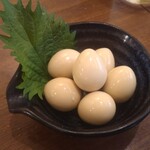 肉汁餃子のダンダダン - うずらの玉子