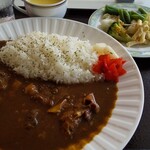 Resutoran Senka - キャンペーン中の牛すじカレーセット。コクコク旨旨。