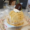 グラース セゾン - 料理写真:こちらは和栗のモンブラン。この他、イタリアの栗を使ったモンブランもありました。