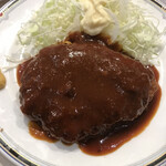 ニューとん助 - ビフカツ　ガーリックデミがご飯を進める！