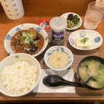 わっぱ定食堂 - 山椒ピリピリ麻婆ナス定食@750