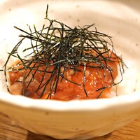 うなぎ 目白ぞろ芽 - いか酒盗和え