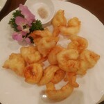 中国料理　胡桃  - エビの天ぷら
