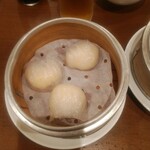 中国料理　胡桃  - エビ蒸し餃子（３個）