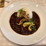 BISTRO Pic dor - 『Blackビーフカレー』様（1200円）※税込。サラダ、コーヒー付。