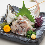 Seared horse mackerel/sashimi of horse mackerel